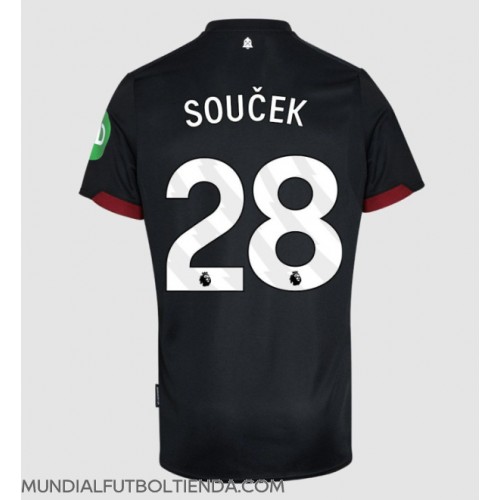 Camiseta West Ham United Tomas Soucek #28 Segunda Equipación Replica 2024-25 mangas cortas